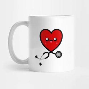 Stethoscope Emoji Heart 1 Mug